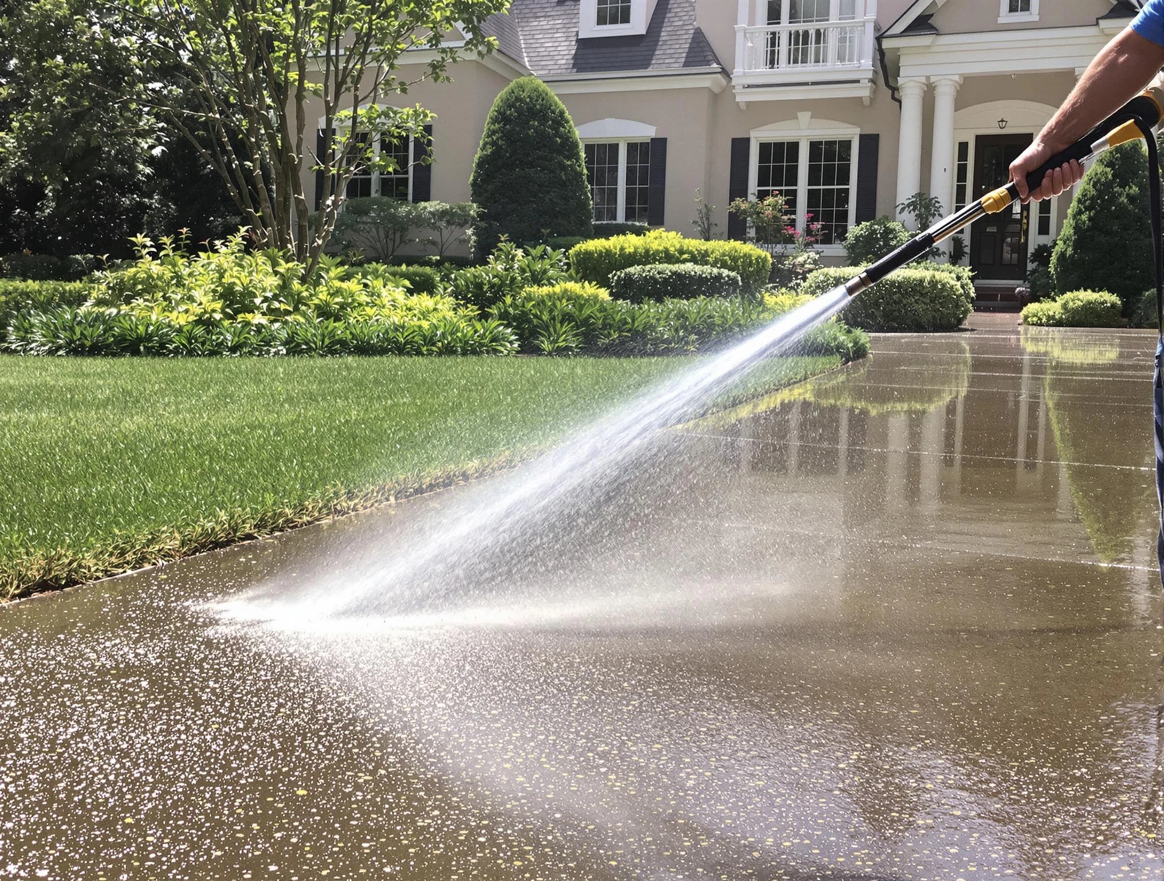 Green Power Washing professional delivering pressure washing service in Green